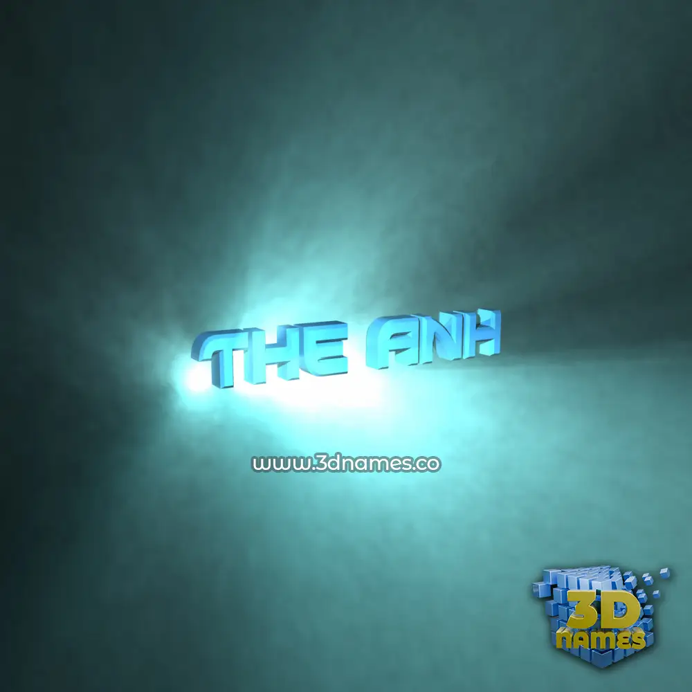 the anh in Light Shine style - 3D name wallpaper