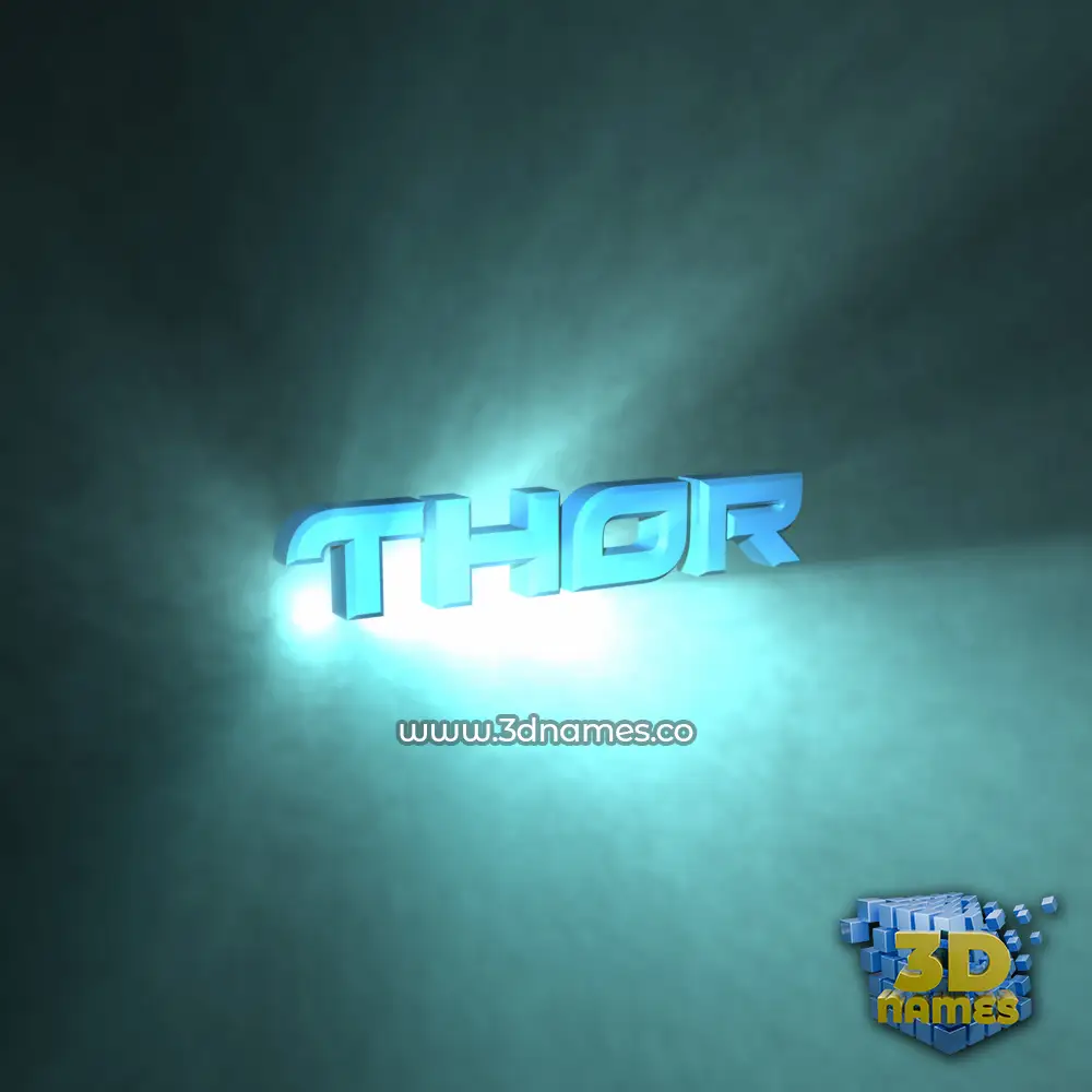 thor in Light Shine style - 3D name wallpaper thor in Light Shine style - 3D name wallpaper