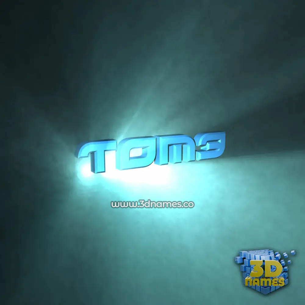 tom3 in Light Shine style - 3D name wallpaper tom3 in Light Shine style - 3D name wallpaper