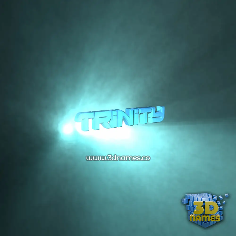 trinity in Light Shine style - 3D name wallpaper