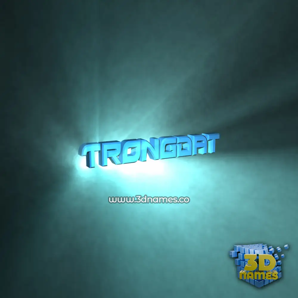 trongdat in Light Shine style - 3D name wallpaper trongdat in Light Shine style - 3D name wallpaper
