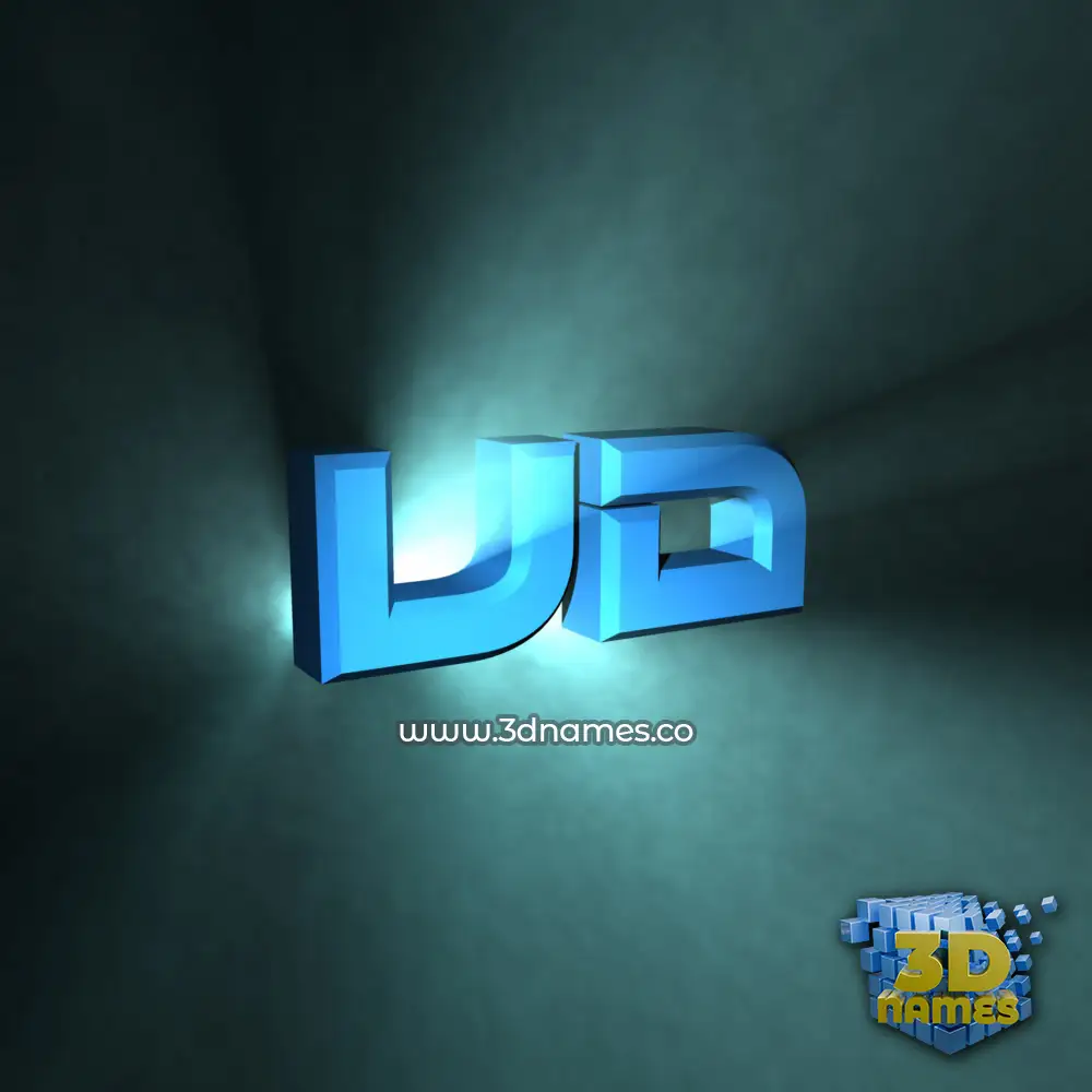 ud in Light Shine style - 3D name wallpaper ud in Light Shine style - 3D name wallpaper