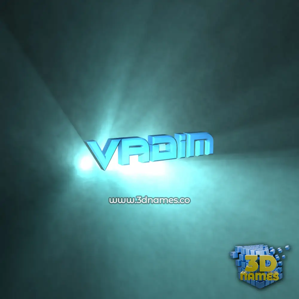 vadim in Light Shine style - 3D name wallpaper vadim in Light Shine style - 3D name wallpaper