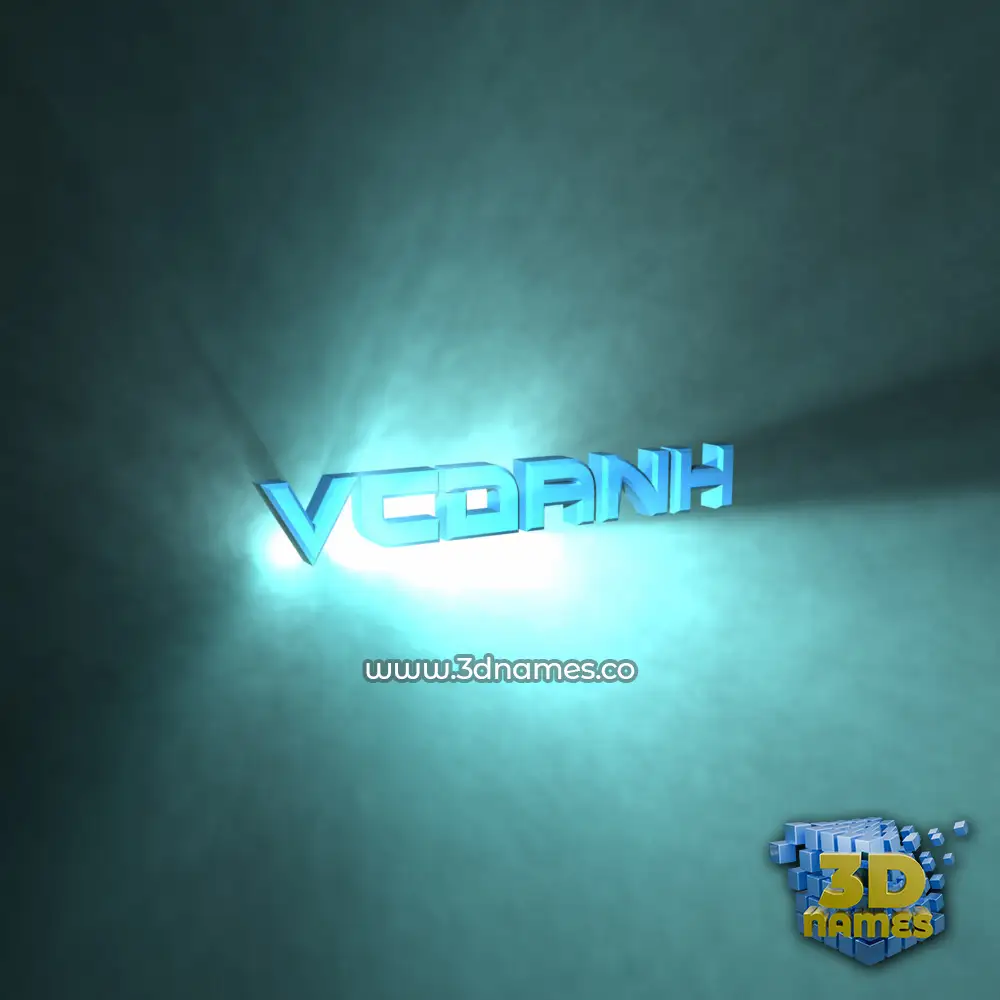 vcdanh in Light Shine style - 3D name wallpaper vcdanh in Light Shine style - 3D name wallpaper
