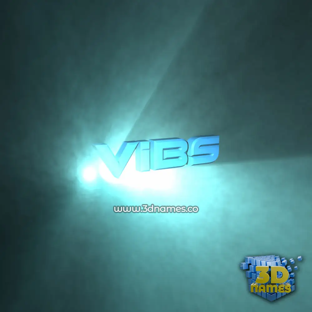 vibs in Light Shine style - 3D name wallpaper vibs in Light Shine style - 3D name wallpaper