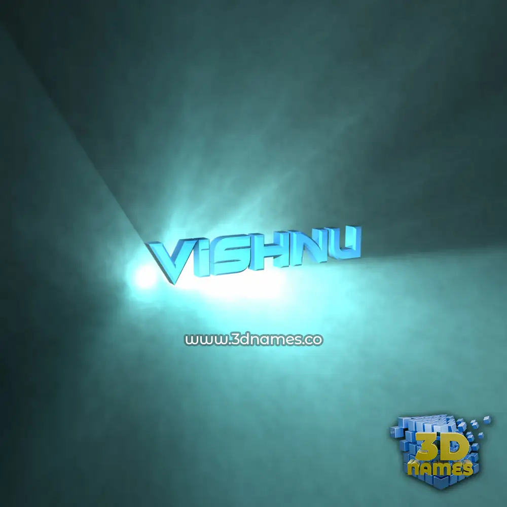 vishnu in Light Shine style - 3D name wallpaper vishnu in Light Shine style - 3D name wallpaper