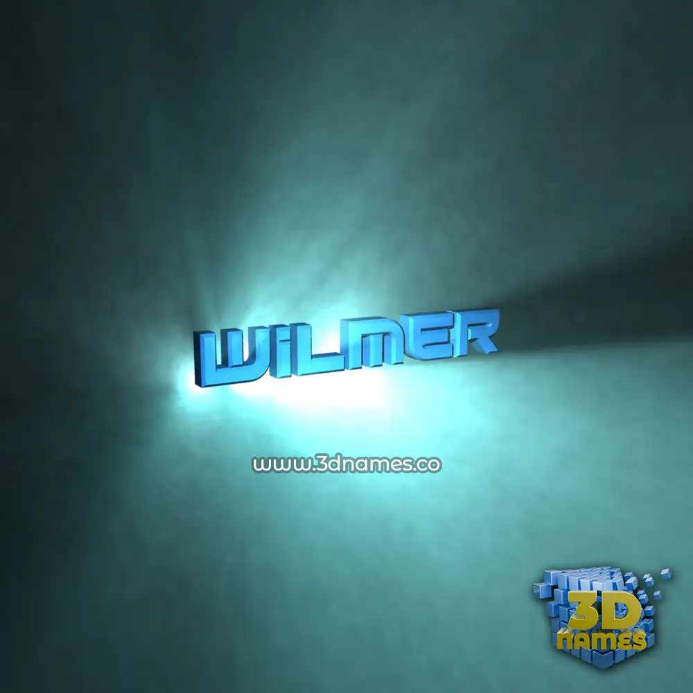 wilmer in Light Shine style - 3D name wallpaper