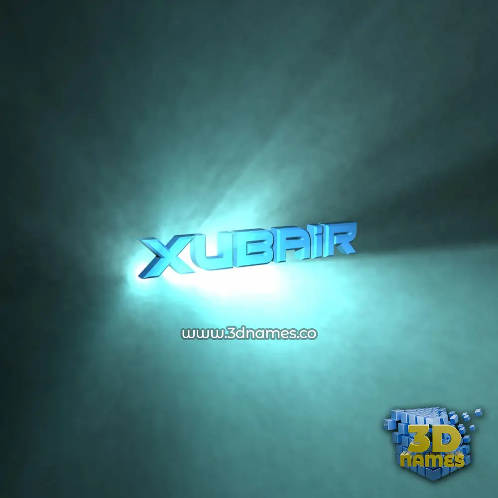 xubair in Light Shine style - 3D name wallpaper xubair in Light Shine style - 3D name wallpaper