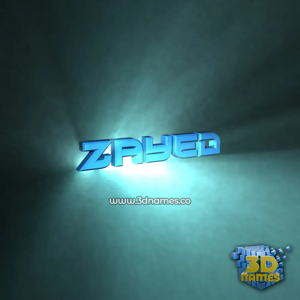 zayed in Light Shine style - 3D name wallpaper zayed in Light Shine style - 3D name wallpaper