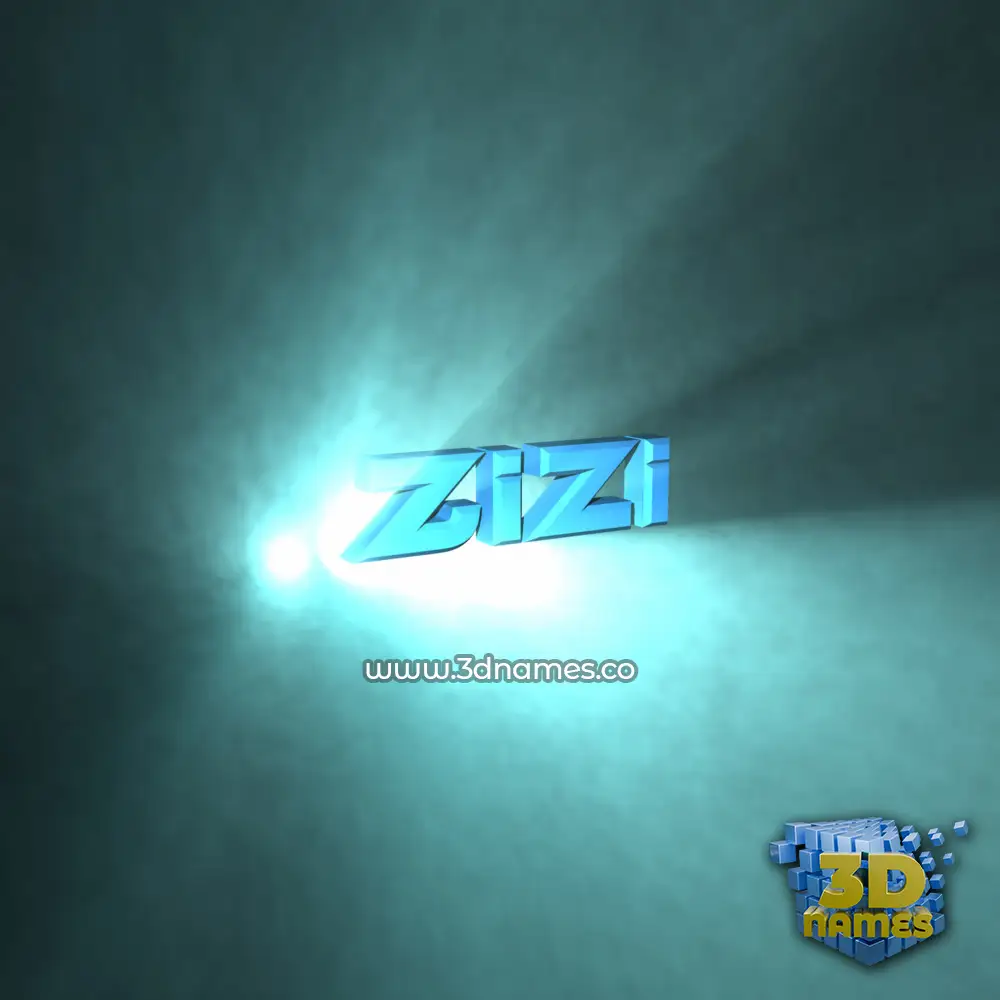 zizi in Light Shine style - 3D name wallpaper zizi in Light Shine style - 3D name wallpaper