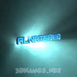 alnatsheh in Light Shine style - 3D name wallpaper