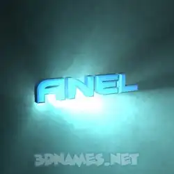 anel in Light Shine style - 3D name wallpaper