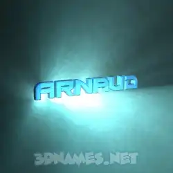 arnaud in Light Shine style - 3D name wallpaper