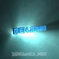 benjamin in Light Shine style - 3D name wallpaper