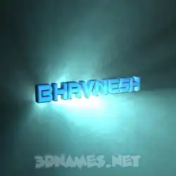 bhavnesh in Light Shine style - 3D name wallpaper