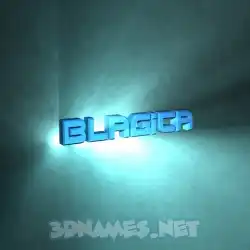 blagica in Light Shine style - 3D name wallpaper