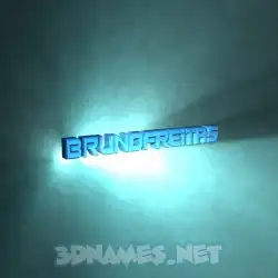 brunofreitas in Light Shine style - 3D name wallpaper