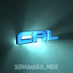 cal in Light Shine style - 3D name wallpaper