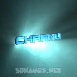 chaanu in Light Shine style - 3D name wallpaper