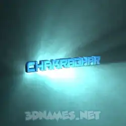 chakradhar in Light Shine style - 3D name wallpaper