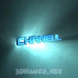 chanell in Light Shine style - 3D name wallpaper