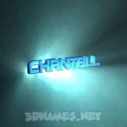 chantall in Light Shine style - 3D name wallpaper