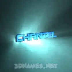 chantel in Light Shine style - 3D name wallpaper