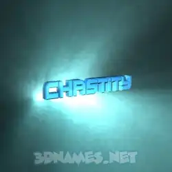 chastity in Light Shine style - 3D name wallpaper
