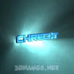 chrecht in Light Shine style - 3D name wallpaper