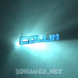 collin in Light Shine style - 3D name wallpaper
