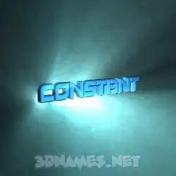 constant in Light Shine style - 3D name wallpaper