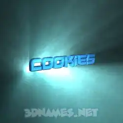 cookies in Light Shine style - 3D name wallpaper