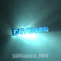 devendra in Light Shine style - 3D name wallpaper