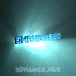 dhananjay in Light Shine style - 3D name wallpaper