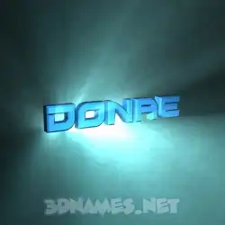 donae in Light Shine style - 3D name wallpaper