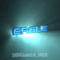 eagle in Light Shine style - 3D name wallpaper