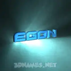 egon in Light Shine style - 3D name wallpaper