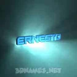 ernesto in Light Shine style - 3D name wallpaper