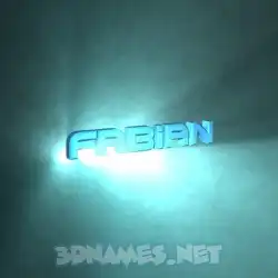 fabian in Light Shine style - 3D name wallpaper