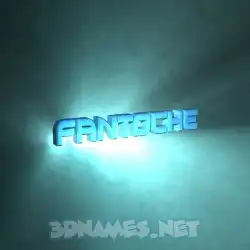 fantoche in Light Shine style - 3D name wallpaper