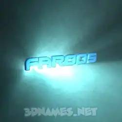 faroos in Light Shine style - 3D name wallpaper