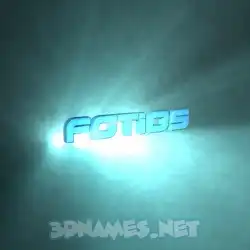 fotios in Light Shine style - 3D name wallpaper