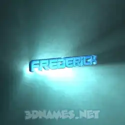 frederick in Light Shine style - 3D name wallpaper