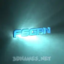 fsgan in Light Shine style - 3D name wallpaper