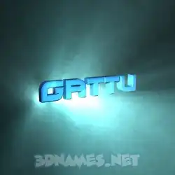 gattu in Light Shine style - 3D name wallpaper
