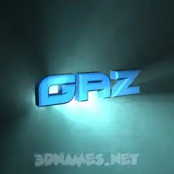 gaz in Light Shine style - 3D name wallpaper