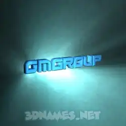 gmgroup in Light Shine style - 3D name wallpaper