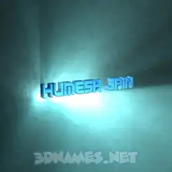 humesh jain in Light Shine style - 3D name wallpaper
