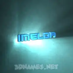 imelda in Light Shine style - 3D name wallpaper
