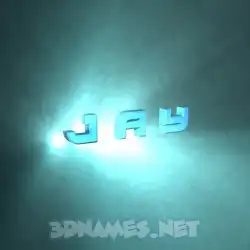 j a y in Light Shine style - 3D name wallpaper